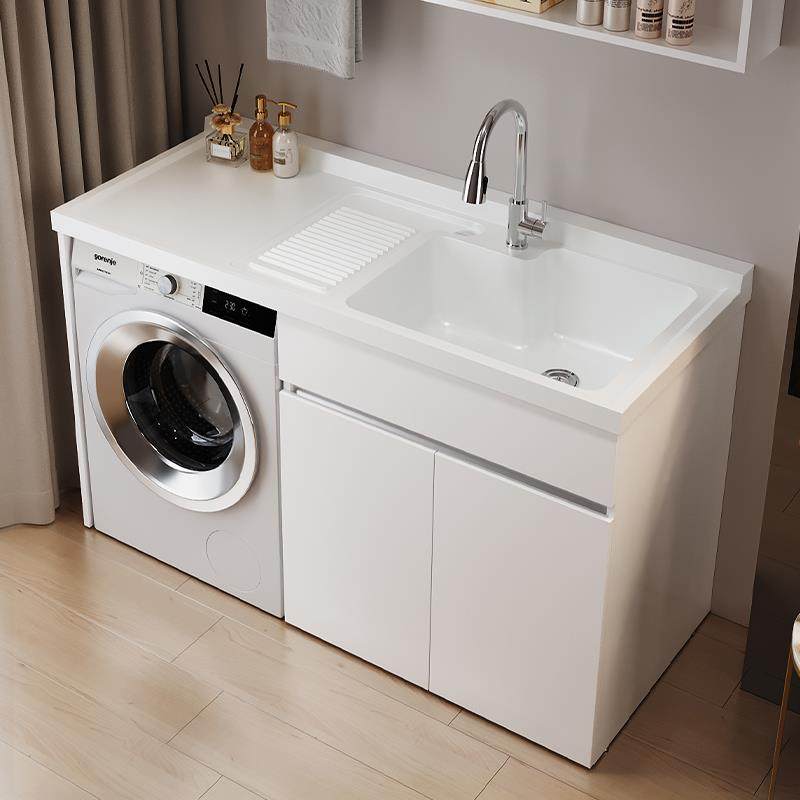 不锈钢蜂窝铝阳台洗衣机柜组合一体台盆洗衣池槽带搓板滚筒洗衣柜,家装主材,浴室柜组合,淘宝优惠券,粉丝福利购,淘宝优惠卷