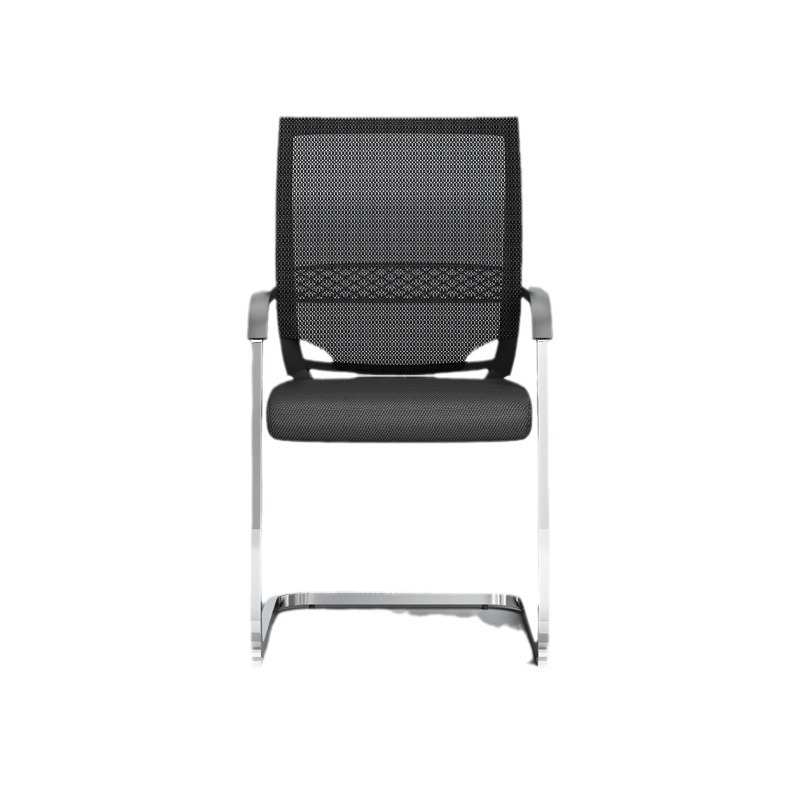 电脑办公会议椅网布职员透气网布弓形简约人体工学培训椅多功能棋