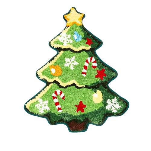 Christmas tree floor mat bathroom bedside blanket万圣节毯