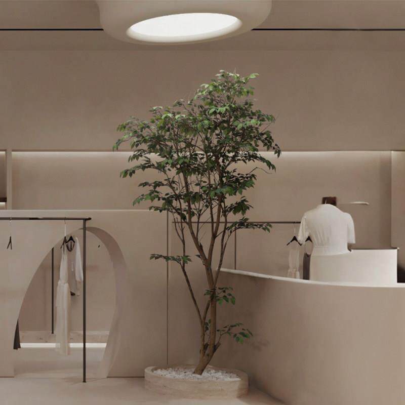 大型彷真榕树假绿植盆栽室内装饰氛围树假树高级彷生植物落地摆件
