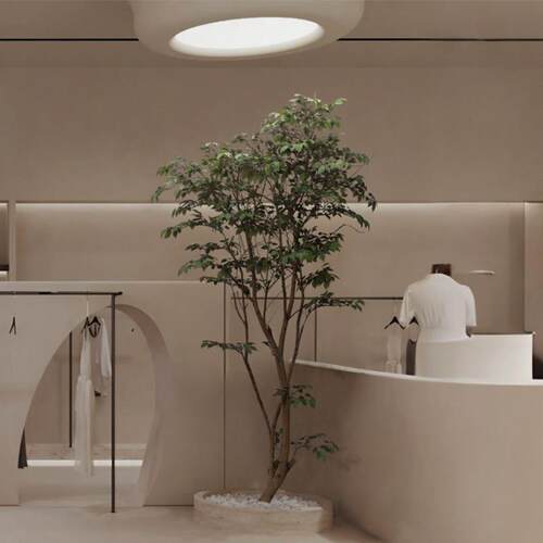 大型彷真榕树假绿植盆栽室内装饰氛围树假树高级彷生植物落地摆件