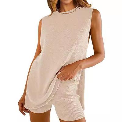 sweater Womens loose piece sleeveless sweater knitted