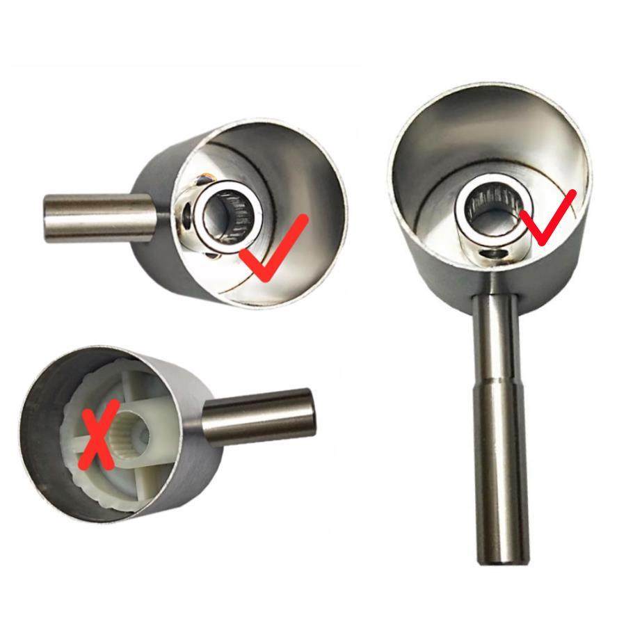 （严选）304不锈钢分水器水龙头把手柄旋钮帽阀芯扳手面盆开关杆