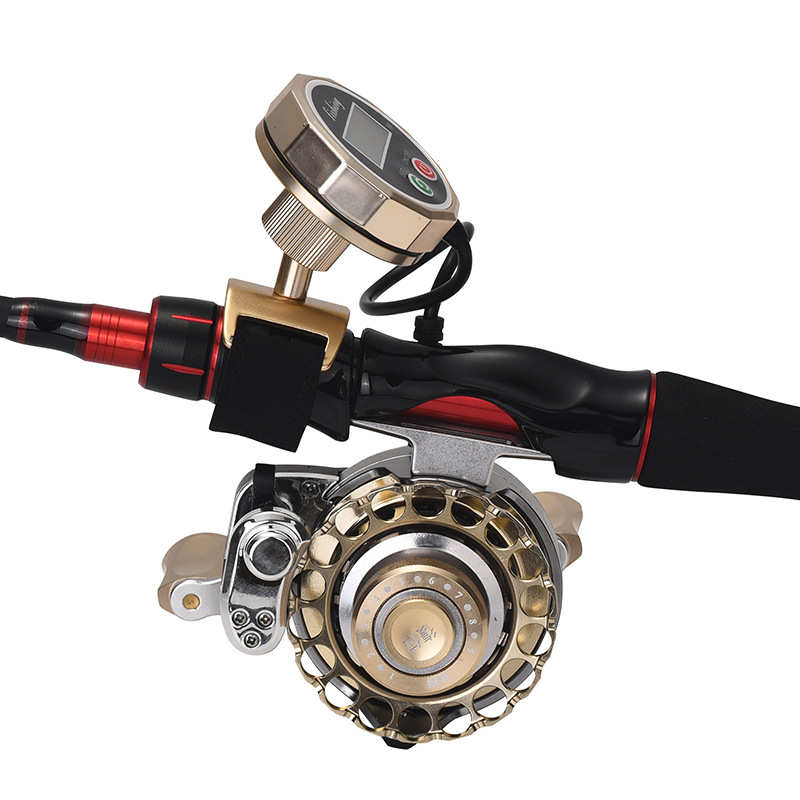 科迈龙数显筏轮高速比磁力缓降桥钓自动排线全金属防锈海钓筏钓轮