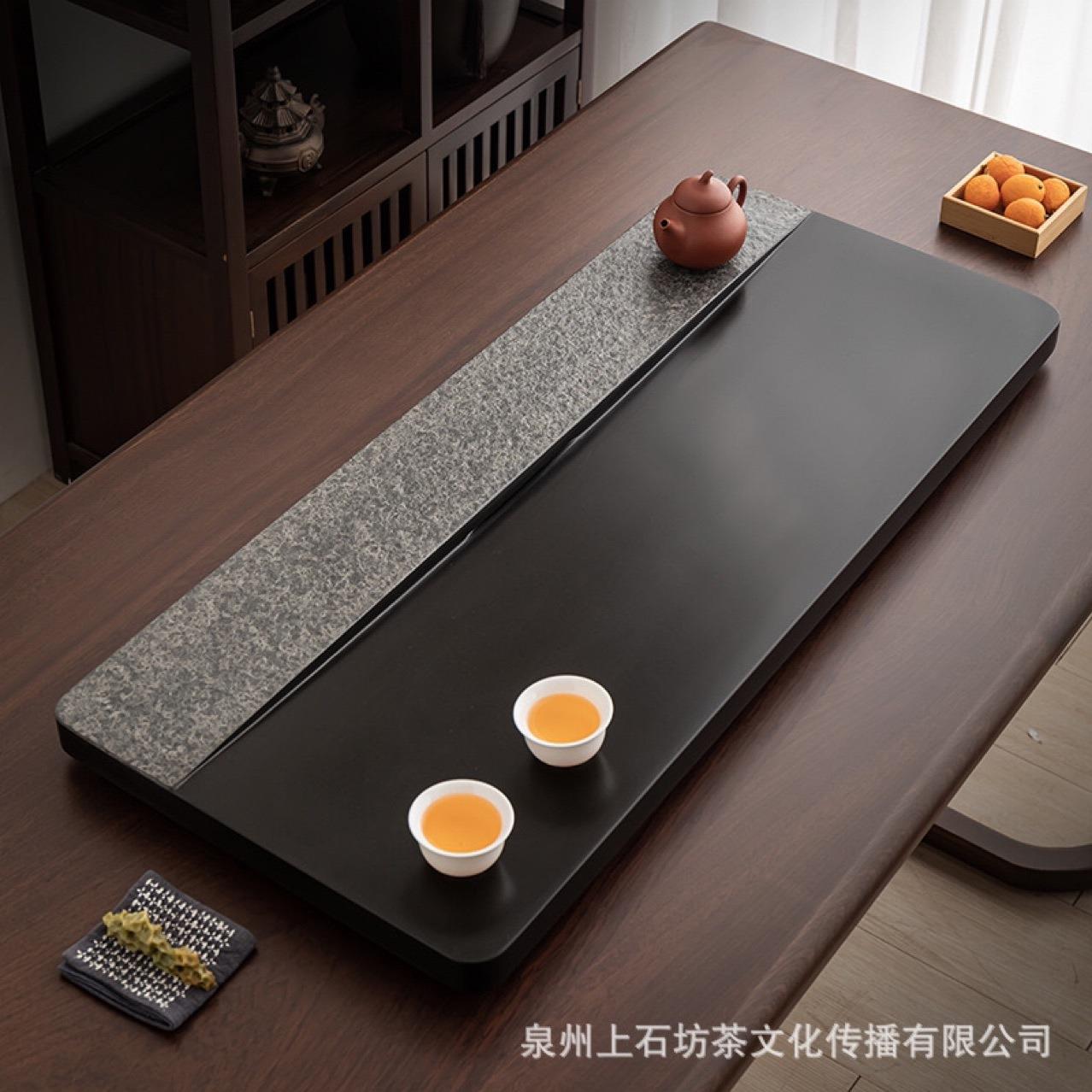 厂家茶桌家用办公乌金石茶盘功夫茶具茶海大号茶台简约