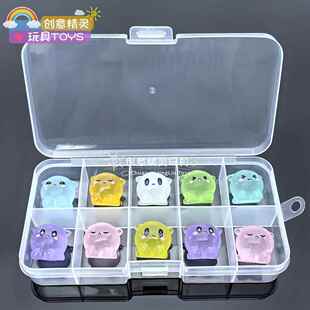 盒装水捏捏神奇艾比玩偶蛋仔玩具小朋友生日夜光礼物公仔模型