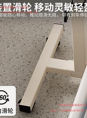 床边桌可月移动病床陪护老人床上桌降护理桌可折EVK叠坐子升餐桌