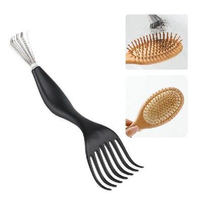 1PCS Comb Hair Brush Plastic Handle Cleaning Brush Double