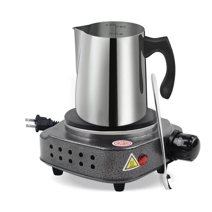 欧规/国标加热炉 新款化蜡杯组合套装 蜡烛油搅拌器搅拌勺DIY蜡烛