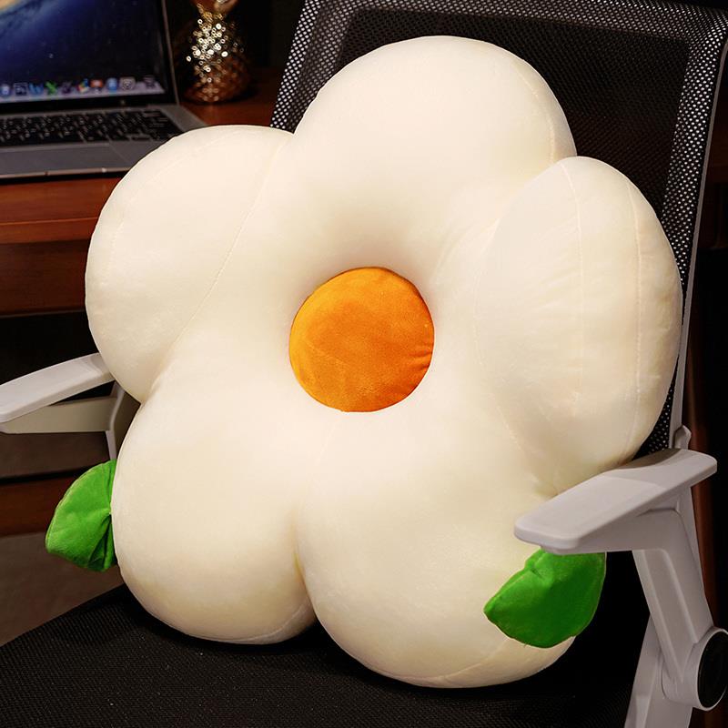 高档ins风花抱枕靠沙发客厅太阳花枕垫床头靠靠背办公室护腰汽车