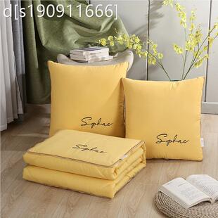 抱枕被子两用办公室靠垫车内睡觉被子沙发高档抱枕被二合一