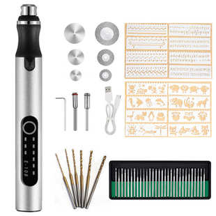 新品 美甲珠宝雕刻锂电打磨机DIY E108调速迷你电磨笔 微型电钻笔式