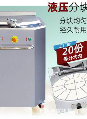 大块液压分块机100-800g克分割机全自动20粒等分法棒面团分团机
