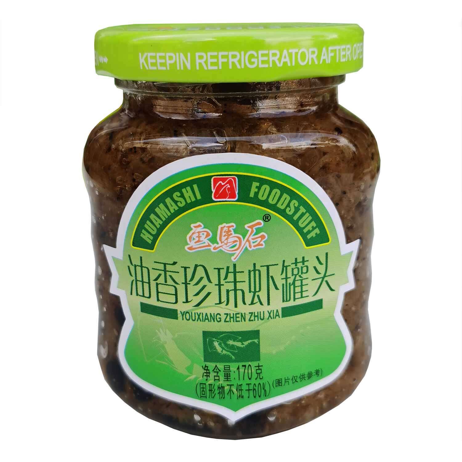 画马石油香珍珠虾罐头170g即食下饭酒宴席小菜福建特产拌饭零食
