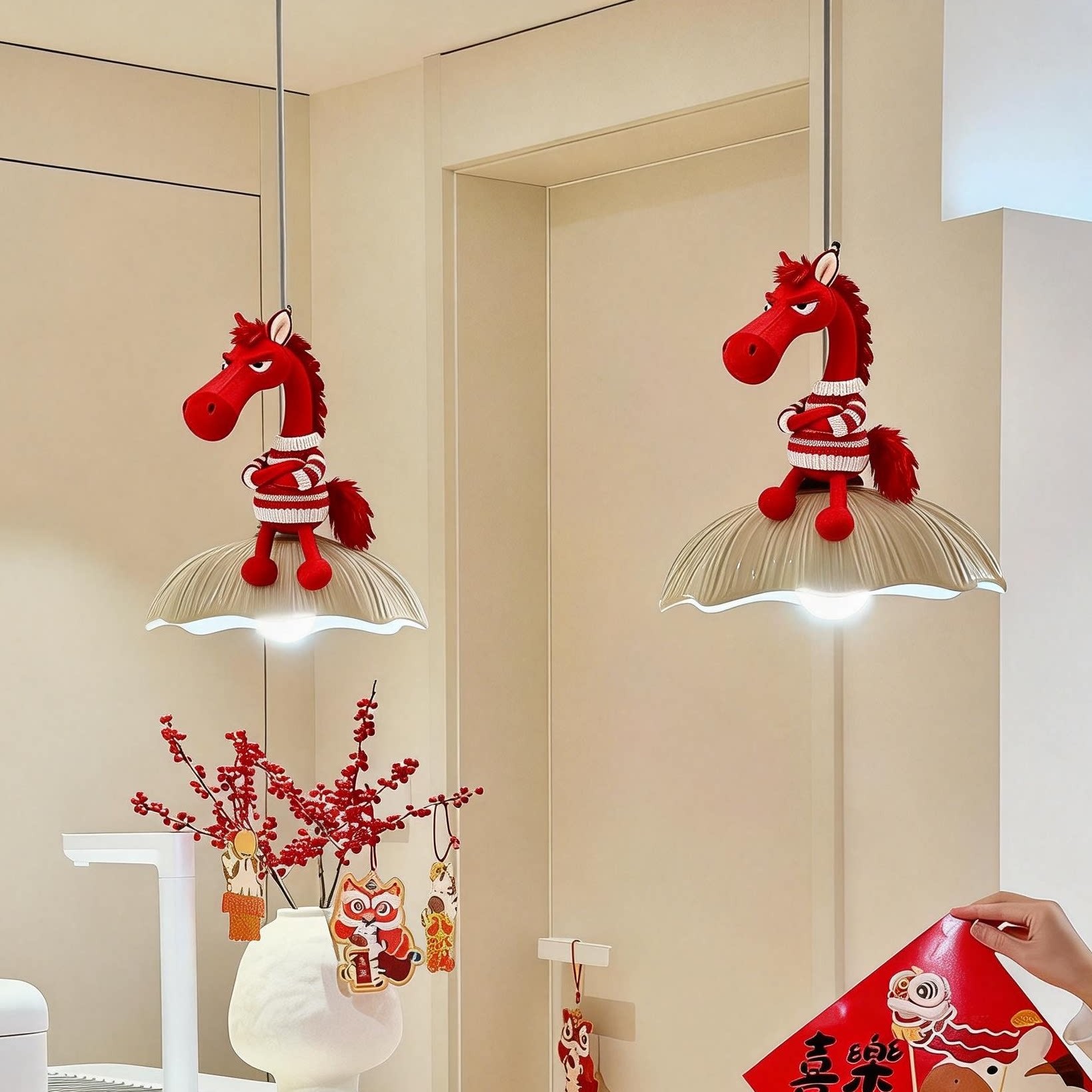 【天选红马】马年挂件新年装饰年味氛围装饰过年布置客厅红色挂饰