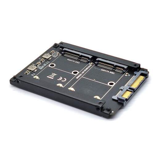 1个 颜色：黑色 材质：PCB+金属 MSATA转SATA3转接卡 MINI SATA S