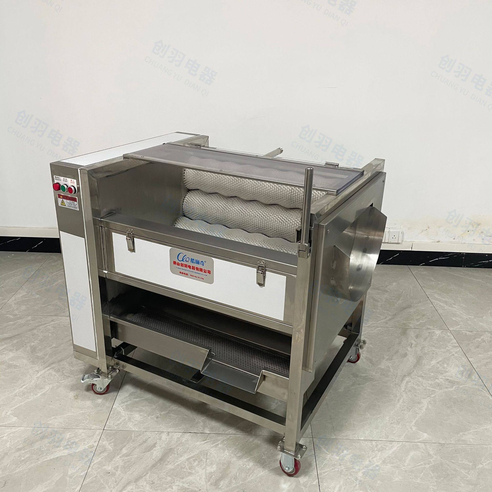 广东小型小马蹄设备毛刷喷淋毛辊清洗机 牛蒡榨菜头毛刷棍去皮机,清洗/食品/商业设备,烤玉米机/烤红薯机,淘宝优惠券,粉丝福利购,淘宝优惠卷