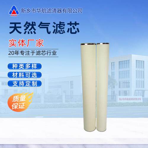 天然气滤芯气体聚结过滤压气站天然气管道滤芯气液分离过滤器滤芯