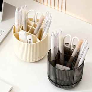 Holder Pencil Large Capacity Student Desktop Office Rotating