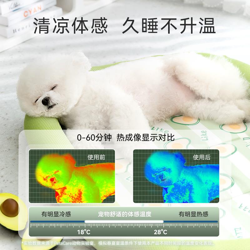 新款直销狗床新款春夏季狗狗多巴胺水果围挡狗窝猫咪三明治透气猫