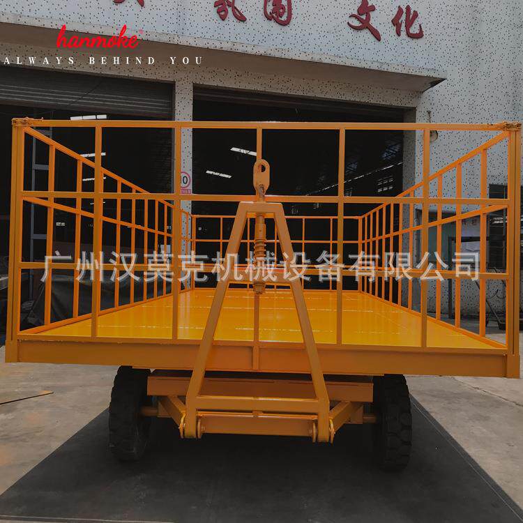 厂家定制7吨牵引平板车大吨位工业高强度汽车牵引平板车非标加工