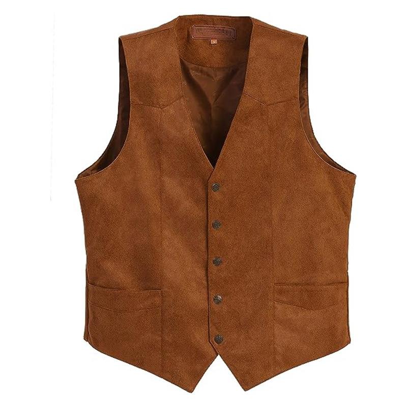 Retro Dress Business Formal Casual Fit Slim Waistcoat