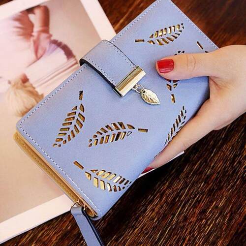 镂空树叶钱包wallet women purse girls pink handbags party bag