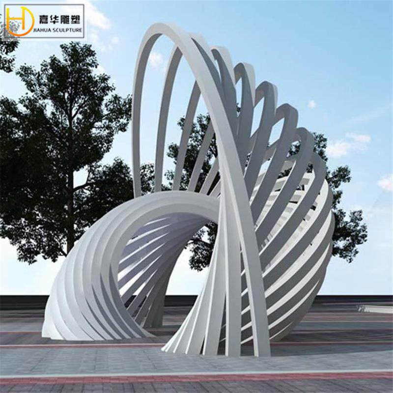 不锈钢雕塑园林广场户外大型异形抽象城市景观学校广场地标建筑