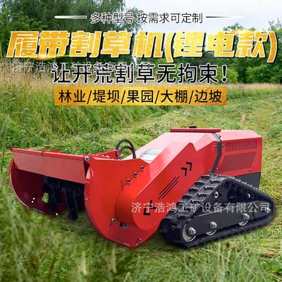 智能遥控割草机园林绿化全地形履带式自动除草机器人隔离带开垦机