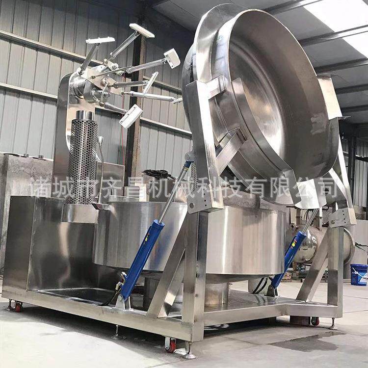 650L大型蒜蓉龙虾酱料搅拌锅日式调味酱料炒锅智能控温炒酱菜锅