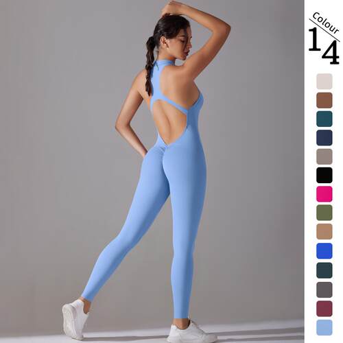 Women Solid Color High-Intensity Tight-Fitting Long Sports