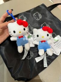 hellokitty凯蒂猫50周年包包书包挂件可爱毛绒玩偶公仔挂饰三丽鸥