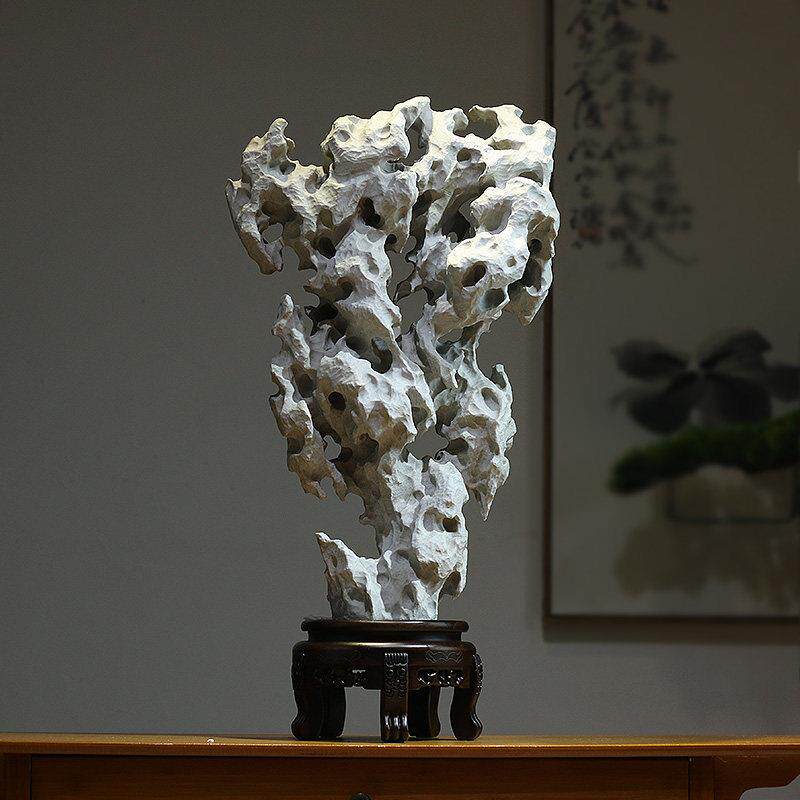 太湖石天然原石文房案头传统文化石客厅玄关装饰品民宿博古架摆件