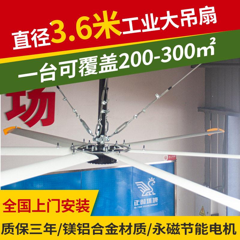 变频可调节工业永磁节能吊扇适用中小型车间厂房降温