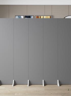 定制办公室灰色屏风隔断墙客厅折叠移动现代简约遮挡家用定制折