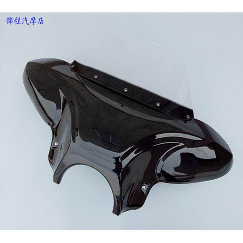 摩托车前挡风玻璃 摩托车挡风玻璃板 风暴太子加厚挡风玻璃挡风板