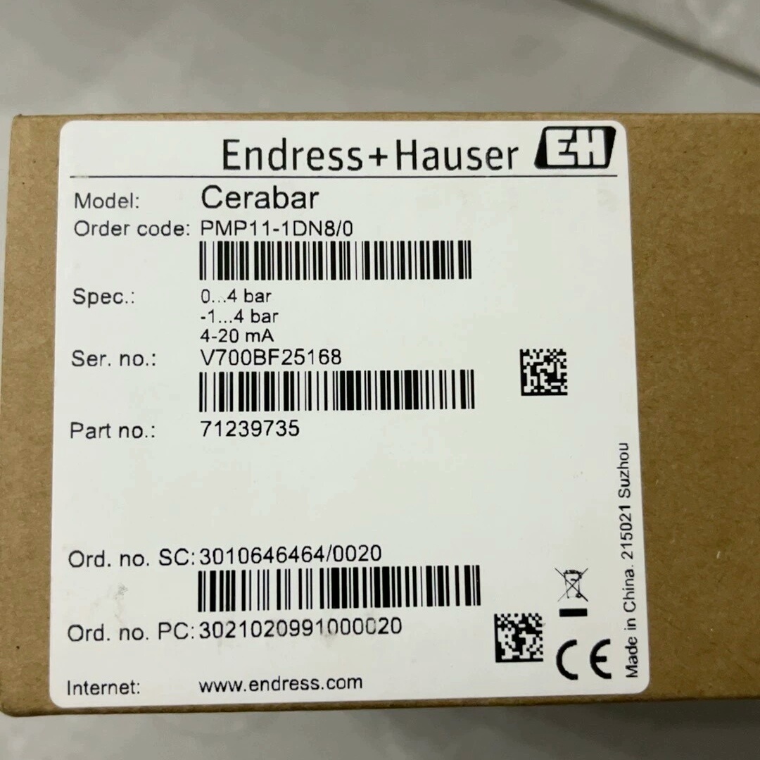 E+H压力变送器 PMP11-1DN8/0  PMP11-A