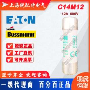C14M12陶瓷管保险丝 690V12A 14X51 巴斯曼BUSSMANN熔断器