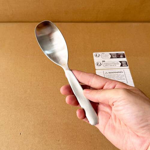 磨砂哑光304不锈钢勺子家用吃饭勺中华勺加厚拌饭勺甜品勺汤勺