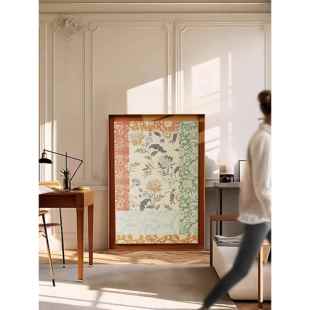 生如夏花装饰画法式覆古客厅卧室走廊沙发背景壁画中古风玄关挂画