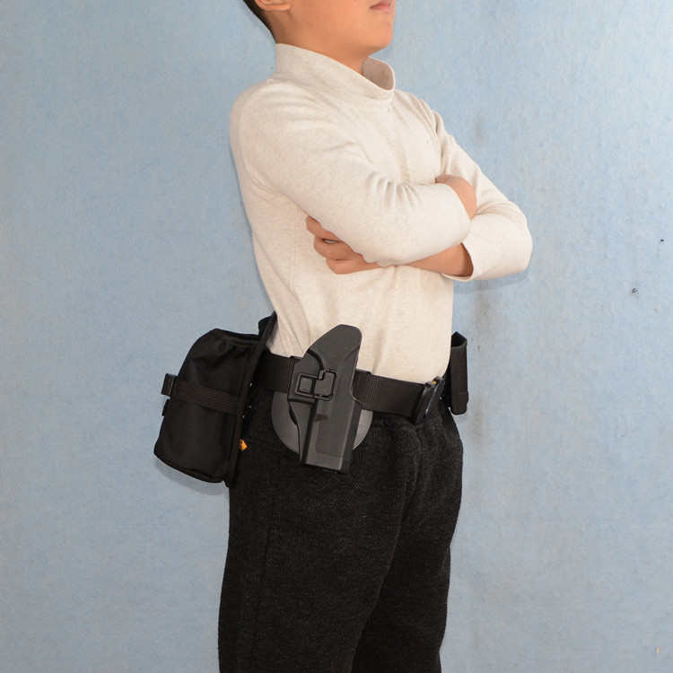 儿童战术腰带枪套眼镜蛇快拆腰封尼龙编织裤带小孩快拔套G17 2011