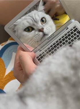 苹果电小镜in迷你随身RVL镜s子创意笔记脑子本造型便携折叠化妆镜