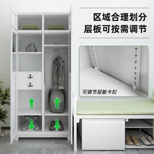 制式营具汇云星物品柜加厚单人储物柜员工值班室整理内务双门柜