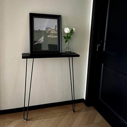 北欧实木进门极窄玄关台玄关桌靠墙进门条案案几入户超窄走廊桌子