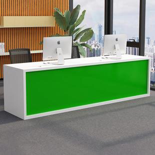 中介房产办公桌定做吧台收银台简约现代店铺公司前台干洗店接待台