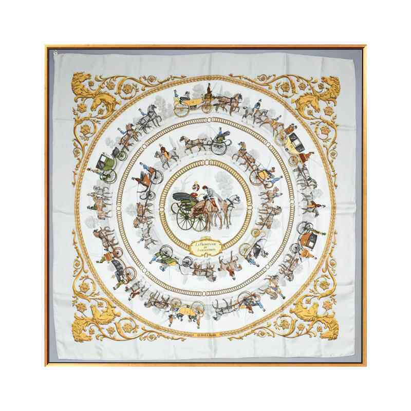 正品Vintae 饰丝巾印刷画《骑士玄与公g主》水灰色客厅关装画轻奢