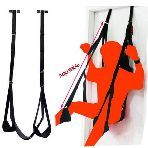 Adjustable Sex Swing Soft Material Straps Fetish Bandage Gam