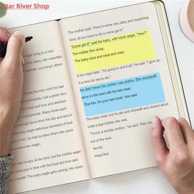8PCS/Pack Clear Bookmark Guided Reading Highlight Strips Col