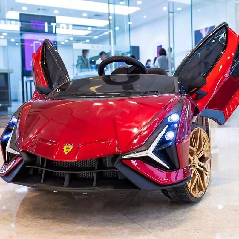 高档儿童电动车四轮带控遥汽车女孩粉色男女宝宝小可孩坐玩具车童