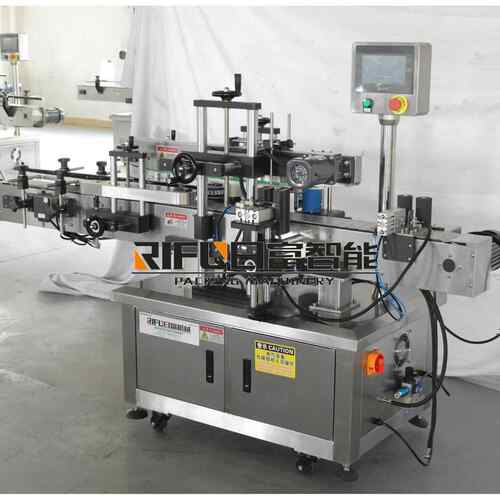 方瓶三贴标液机扁瓶面贴RF-10L纸机洗衣贴标机备不干胶贴标设厂家